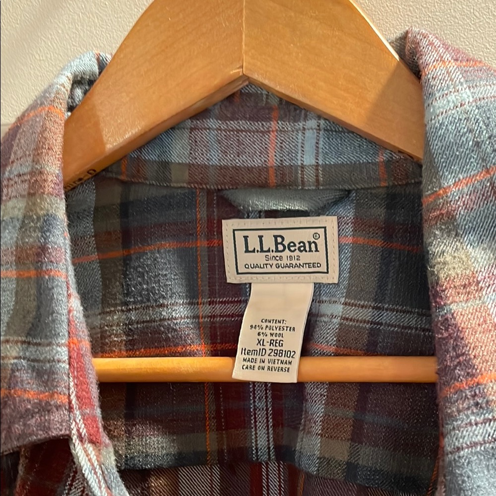 L.L. Bean Multicolor Plaid Shirt